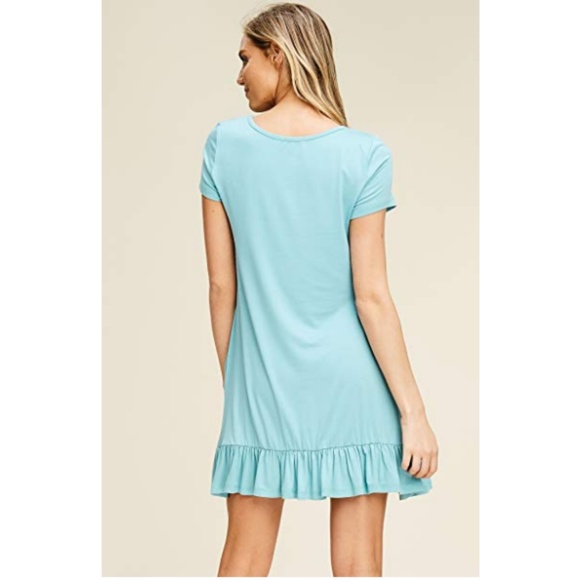 Women's Bottom Ruffle Dress - Picture 4 of 4